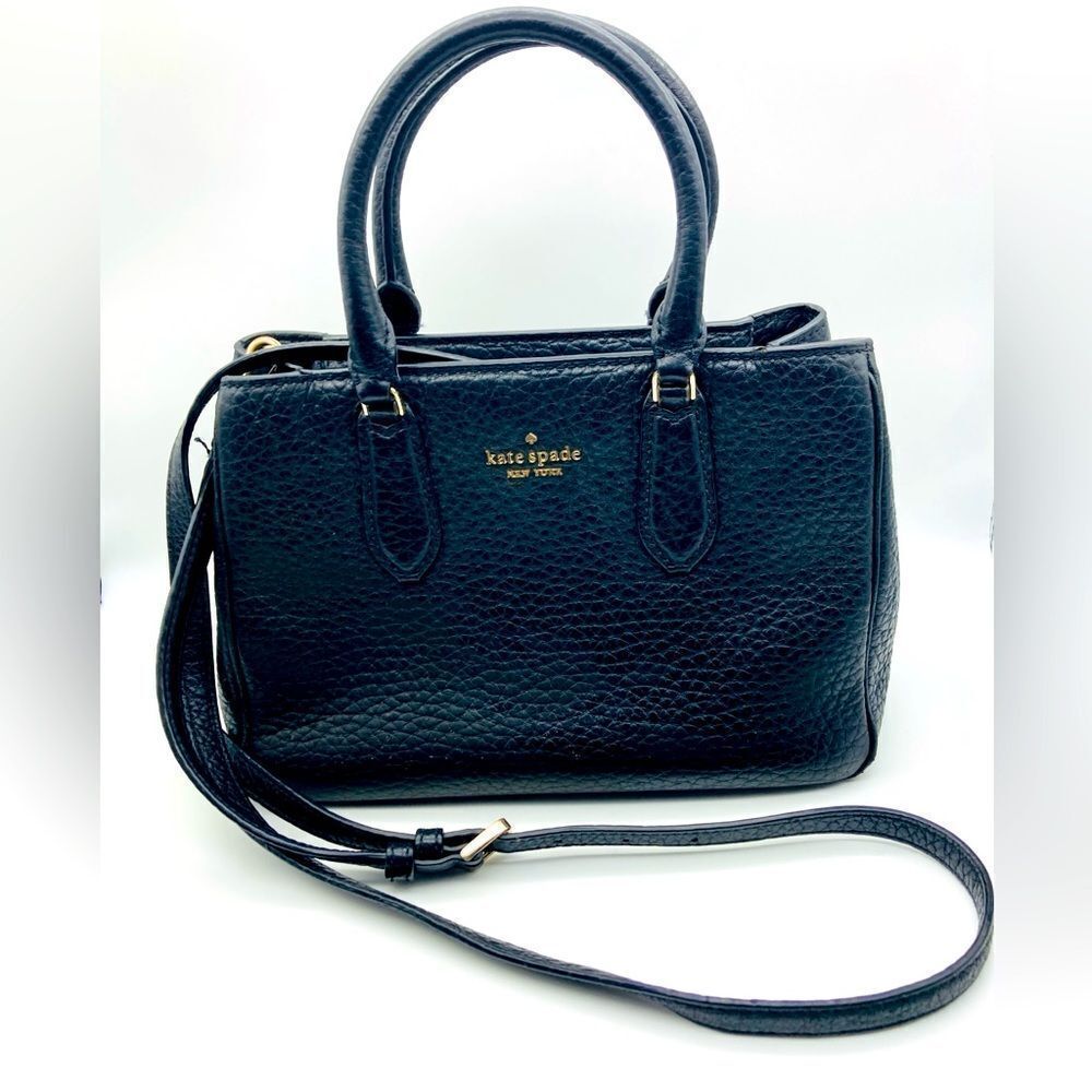 Kate Spade New York Leighton Pebble Leather Satchel Handbag Shoulder Bag
